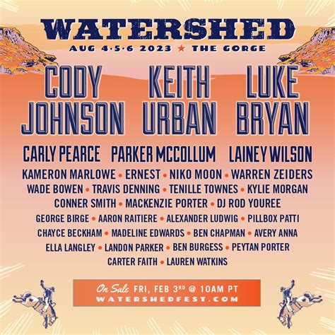 Watershed 2024 lineup. Things To Know About Watershed 2024 lineup. 